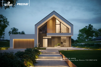 Domy prefabrykowane Simpli Prefab+ Nowoczesna stodoła