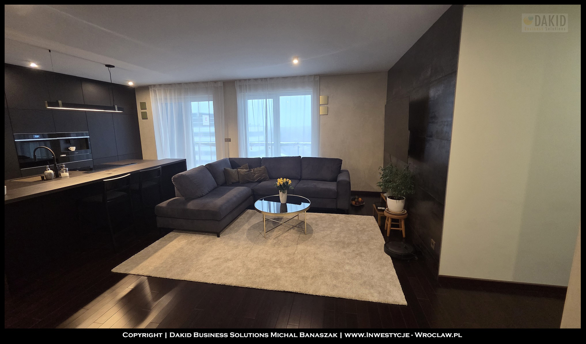 apartament na sprzedaż Wrocław Krzyki - Tarnogaj - salon ujęcie 1