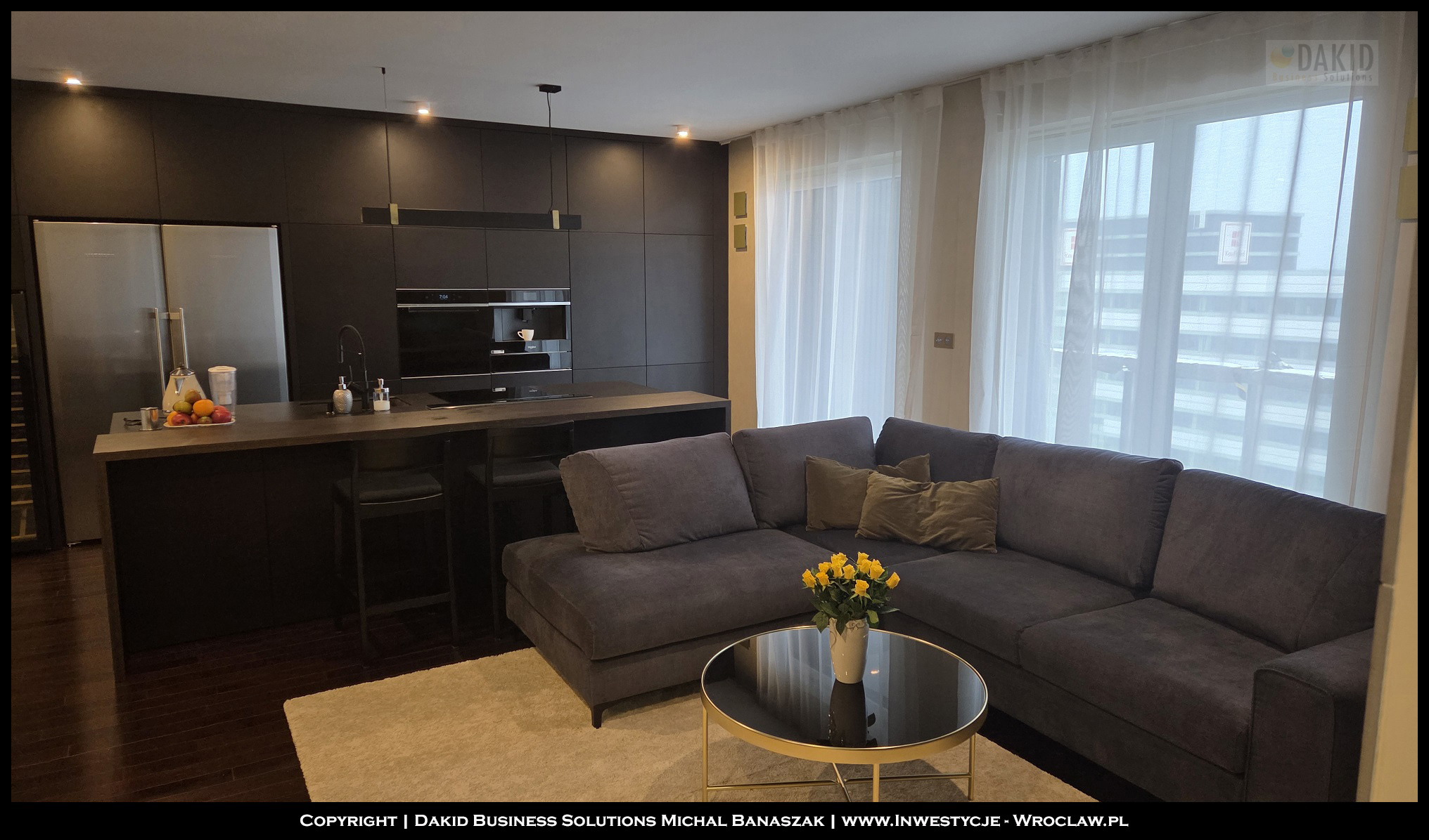 apartament na sprzedaż Wrocław Krzyki - Tarnogaj - salon ujęcie 1