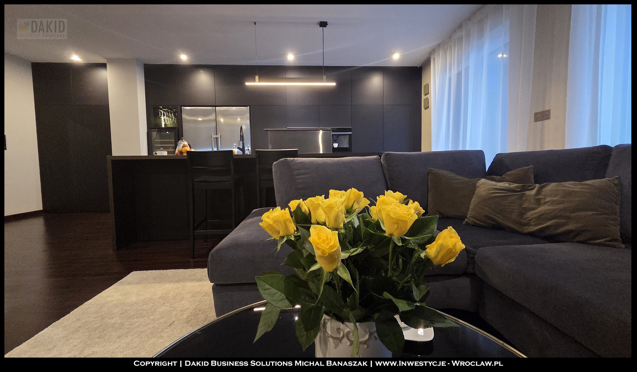 apartament na sprzedaż Wrocław Krzyki - Tarnogaj - salon ujęcie 1