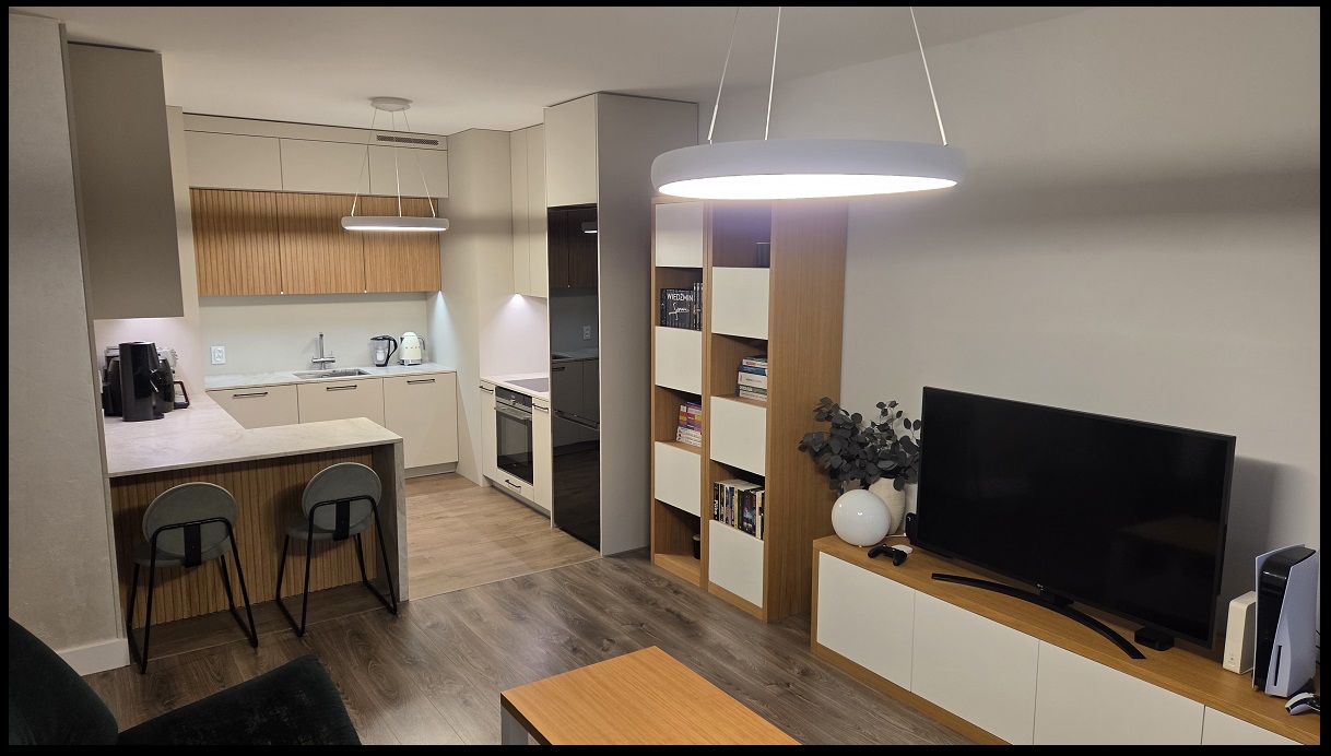 apartament na sprzedaż Wrocław Krzyki - Gwiaździsta - salon ujęcie 1 apartament na sprzedaż Wrocław Krzyki